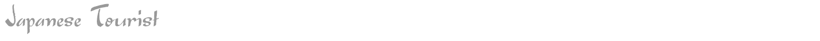 Japanese Tourist font preview